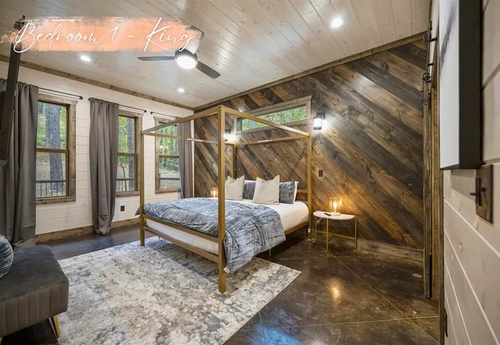 Serenade your senses in this king bedroom, a harmonious blend of luxury and tranquility, designed for restful nights and lazy morning.