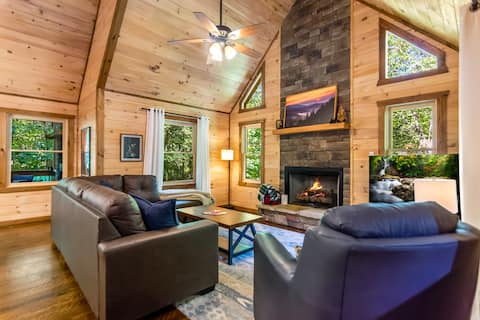 Top Airbnb: Close to Downtown! Hot Tub | Fire Pit | Game Room in North Georgia Mountains