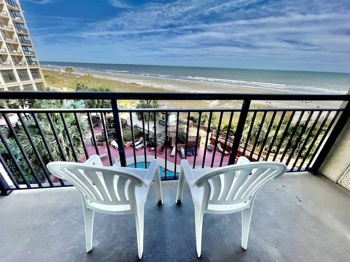 Tropical Resort, Beachfront Condo Oceanfront 322 - North Myrtle Beach, SC