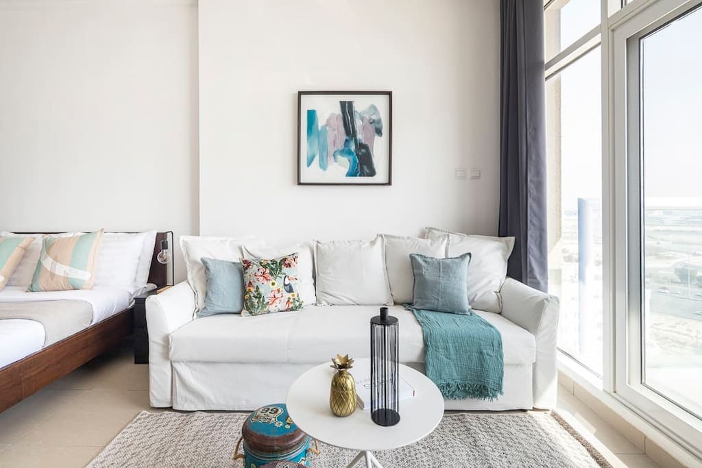 Popular Airbnb listing: Bright and Modern Studio in Al Barsha South! in Al Barsha South Third