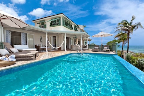 Beachfront Villa With Pool - Emily House (5 bed)
