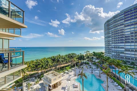 Luxurious 5* Beachfront Paradise 2 Balconies