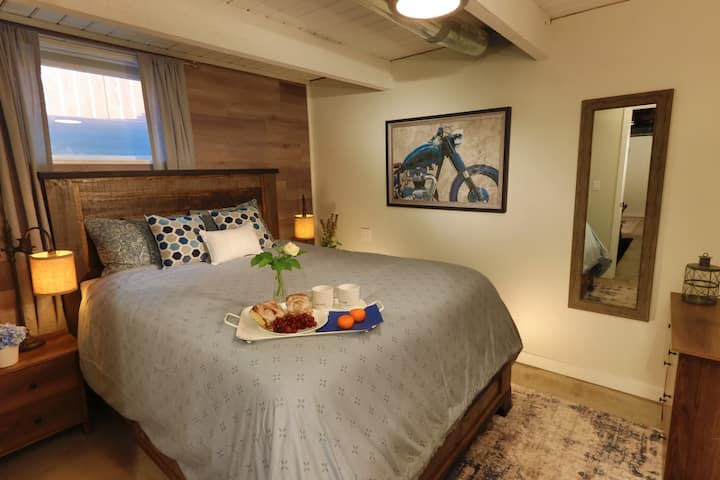 Downstairs Queen bedroom #1 w/ closet and dresser