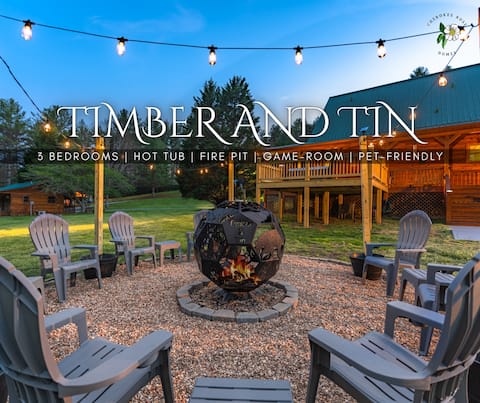 *Cabin* Dog Friendly|CreekFront|FirePit|HotTub