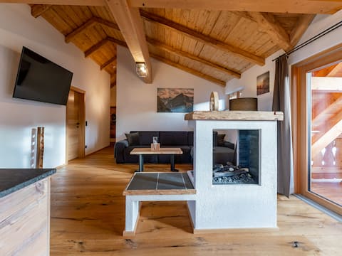 Luxurious penthouse apartment with sauna