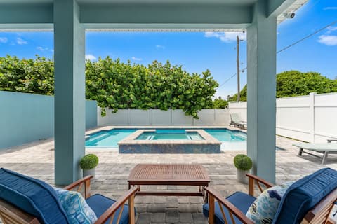 Beach Haven | Private Beach Home | Heated Pool+Spa