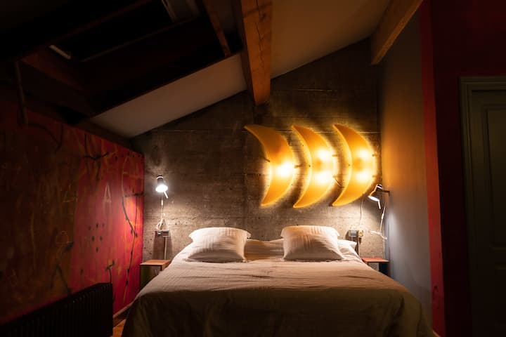 Cama, Foto de toda la habitación, Bed, Photo of the whole room
