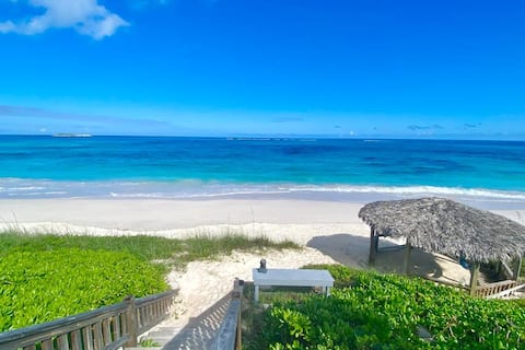 Beachfront Villa located on pink sand beach