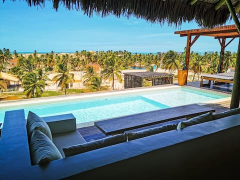 La Villa Dune, a luxury with spectacular sea view and coconut grove ! A Unica Experience!