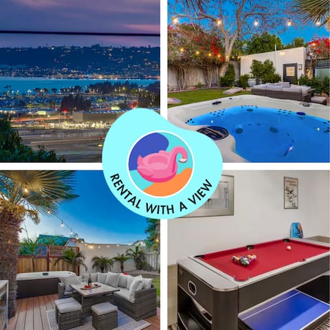 Spectacular Seaview Oasis -Views, Spa, Game Room