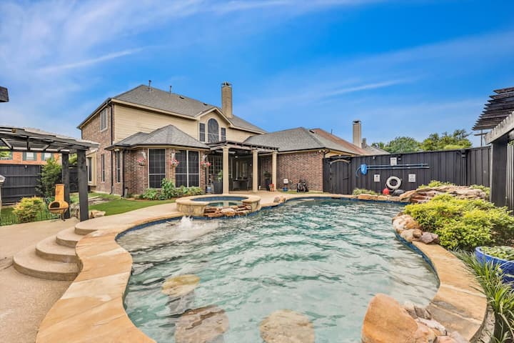 Creekside Charm w/ Pool, Backyard Oasis, Patio
