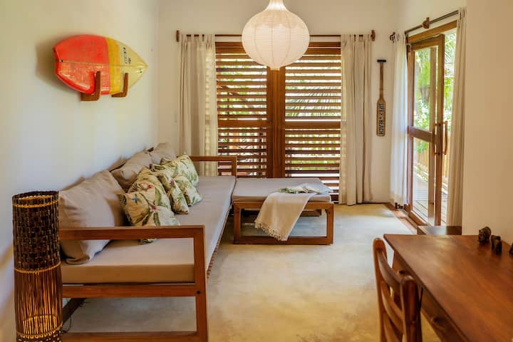 Sala de Estar com o sofá-cama de 3 metros +++ The living room with the 3 meter sleeping couch