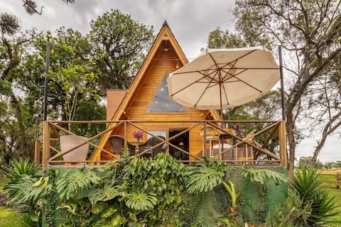 Chalet near Curitiba, Wood-burning Stove and Jacuzzi