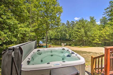 Winter Escape: Lake Views, Hot Tub, & Fire Pit