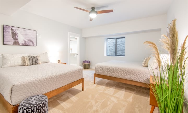 Chambre d'hôtes, 2 lits queen, penderie