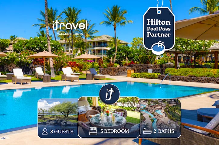 Hilton Pool Pass Incl. Beach Haven – Walk to Beach