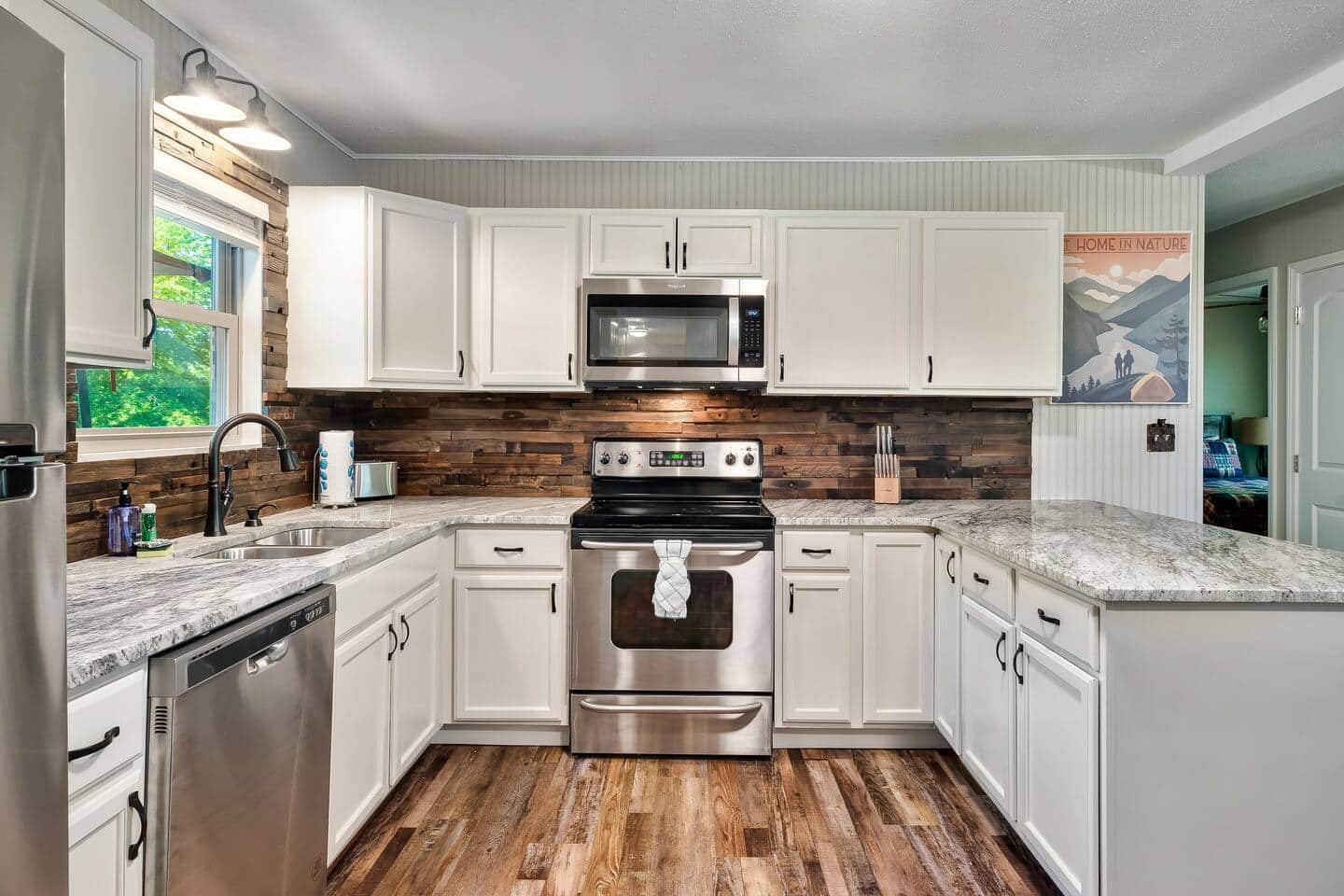 The full kitchen