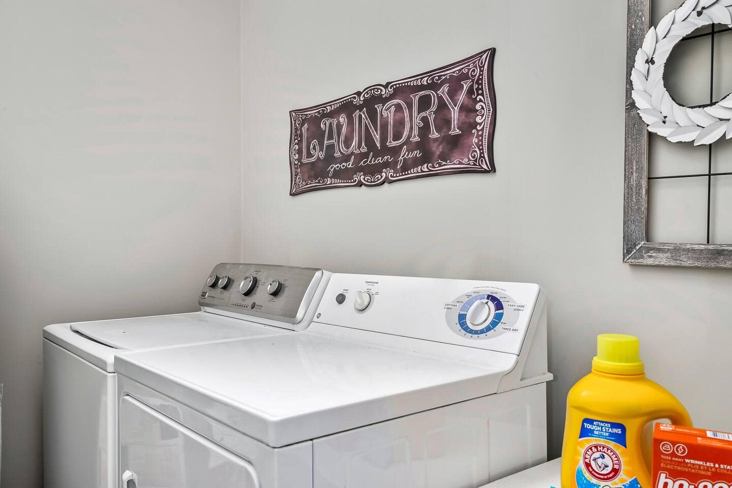 Washer and dryer in the unit