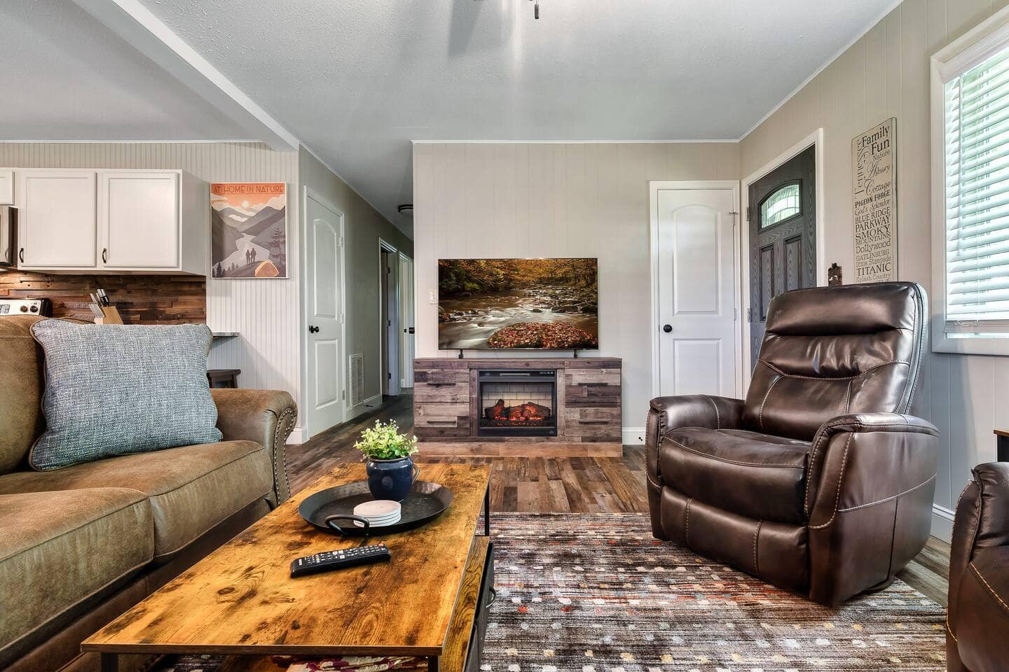 The living room