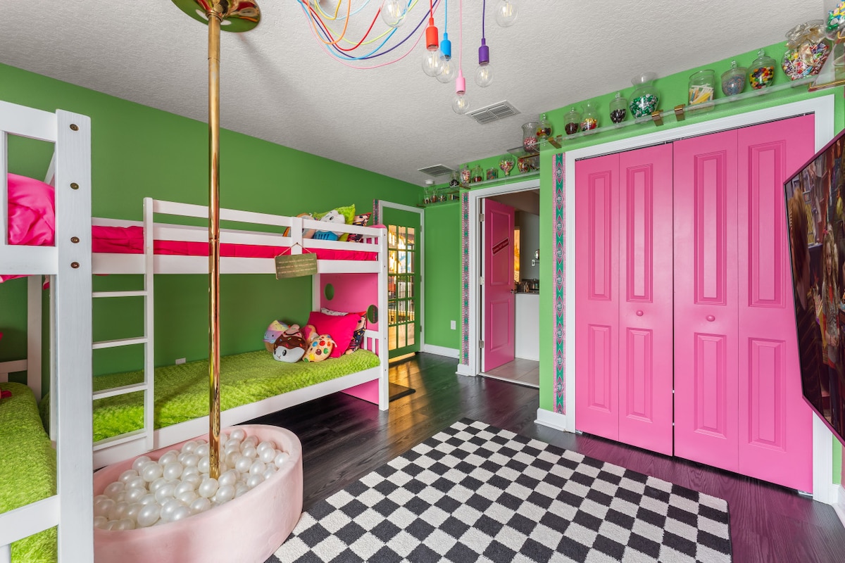 Sugar, spice, and everything nice in the Honey Dukes Candy Store room.  #HoneydukesHeaven