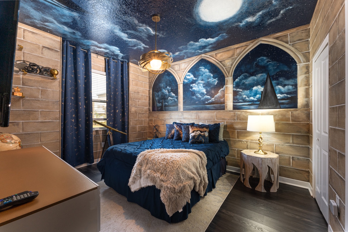 Sleep under the stars in the Astronomy Tower bedroom.  #StargazingSleep