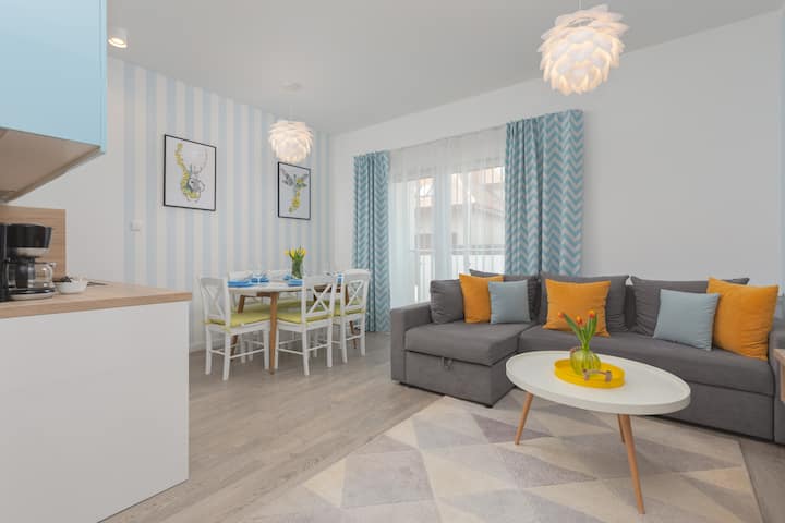 Familiensuite Mit Terrasse | 2 Schlafzimmern Und Parkplatz - Grzybowo