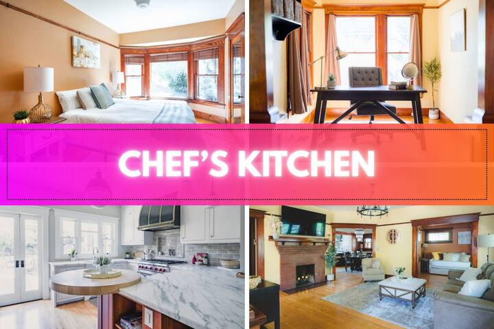 Luxurious Historical Home – Office, Chef’s Kitchen