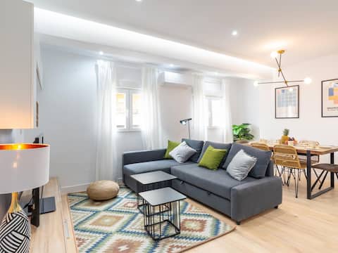 Propiedad de Airbnb exitosa: Gorgeous renovated apartment 2BR WIFI AC en El Molinillo