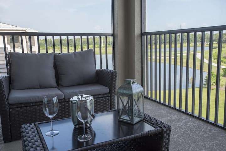 Impressive Brand New 4th Floor  2/bed, 2/bath With Golf & Lake View - Lakewood Ranch, FL