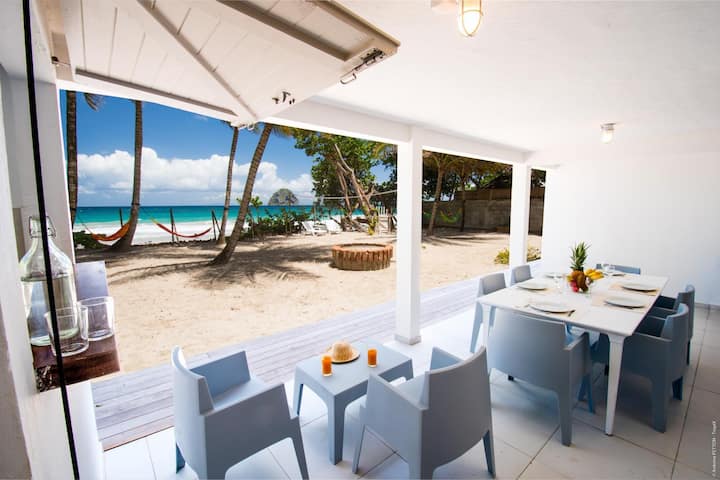 Villa 9 Ch Sur La Plage Du Diamant - Martinique