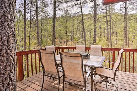 NEW! Cabin w/ Spacious Deck < 1 Mi to Crown King!