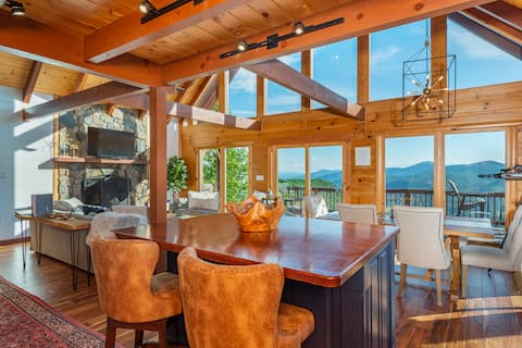 A Celestial Chalet | Pets, Hot Tub & Mountain View