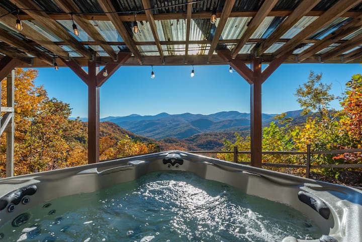 house on the hill Bonnet（Ballet）90 A Celestial Chalet | Pets, Hot Tub & Mountain View - Houses for