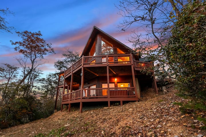 View from lower back yard
