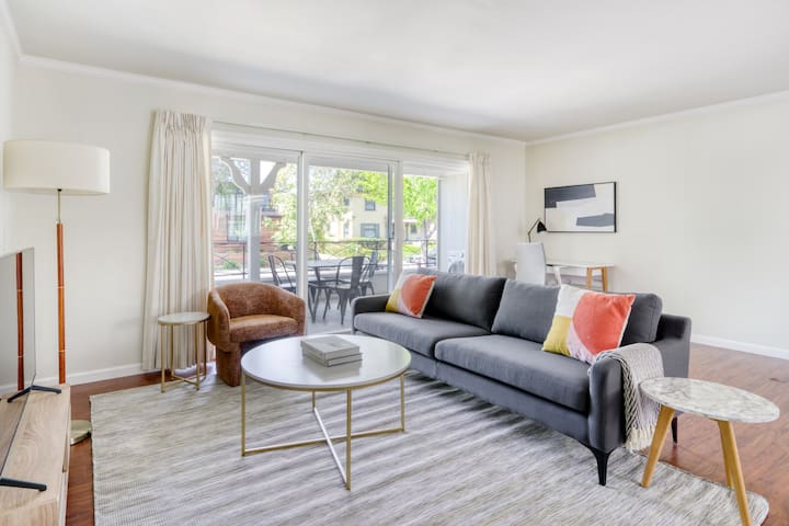 Blueground | Palo Alto, w/d & garden, nr tech