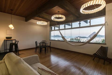 Stylish loft with panoramic view on Sugar Loaf