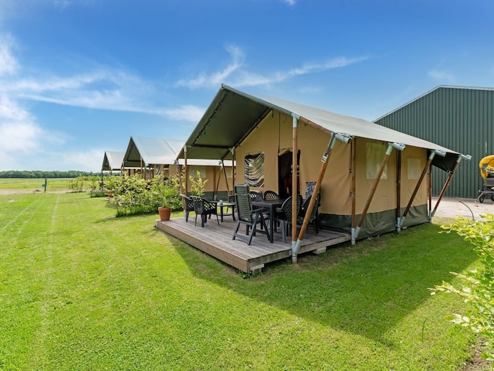 Charming tent lodge in Drents Landschap with balcony - Tents for Rent in  Zwiggelte, Drenthe, Netherlands - Airbnb