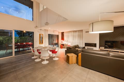 Villa Exception terrace fireplace air