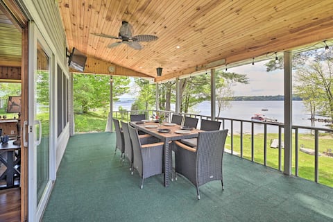 Lakefront Gloversville Home w/ Beach + Dock!