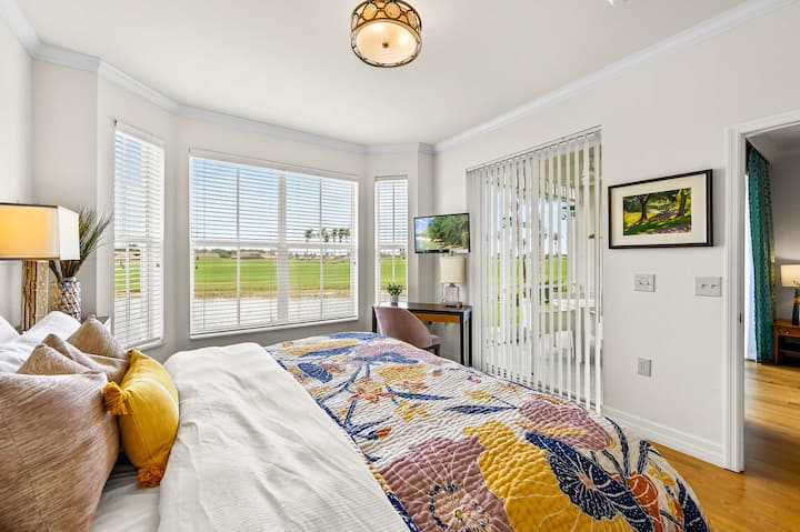 Master Bedroom with King Bed and Flat Screen TV; Private Entrance To Lanai Area;