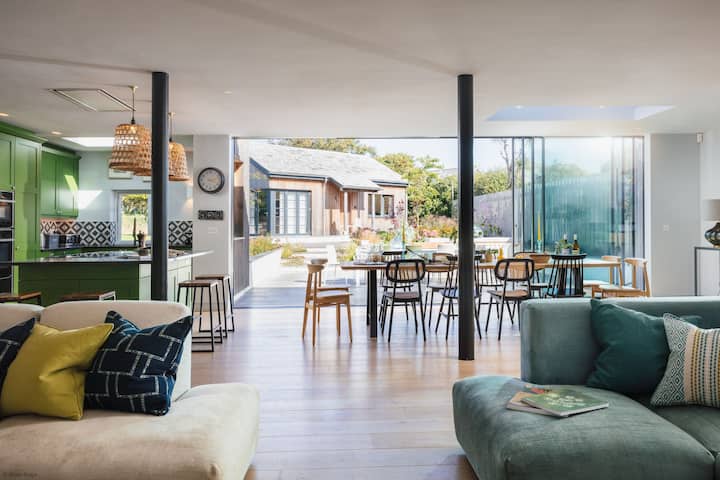 Rest Harrow -  Super Stylish House With Pool, Walking Distance To Trevone Beach - Padstow
