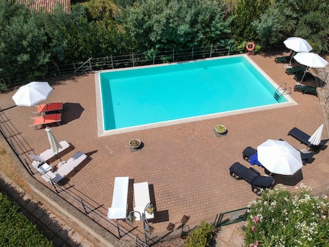 Top Airbnb: Il Plumbago apartment with pool in Guardistallo