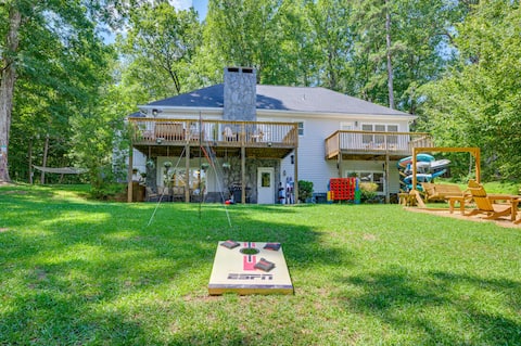 Waterfront Sparta Home w/ Game Room & Fire Pit!