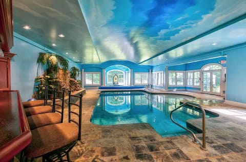 Ski Chalet w/Game Room, Pool, 2 Hot Tubs, Theater