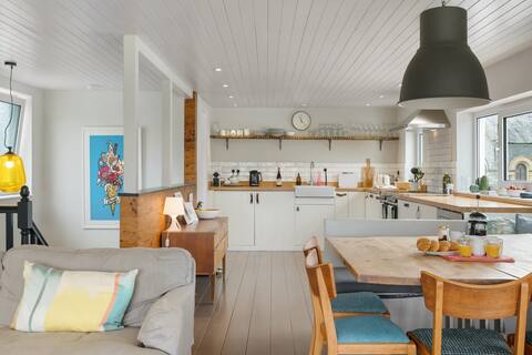 Stylish Home with Parking, Minutes from Beach