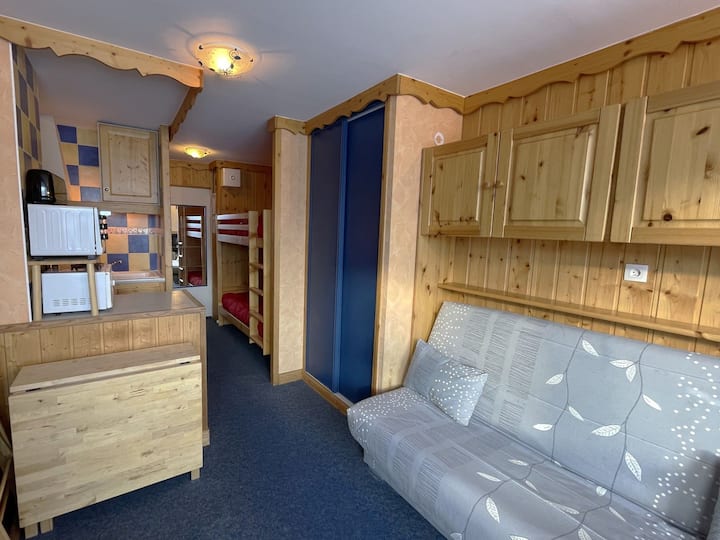 Studio 19m² Pour 3 Avec Balcon Sud, Les Menuires - Les Menuires