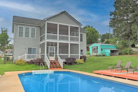 Lakefront Greenwood Getaway w/ Saltwater Pool