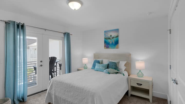 غرفة نوم بوهو بيتش هاوس في الطابق الثالث