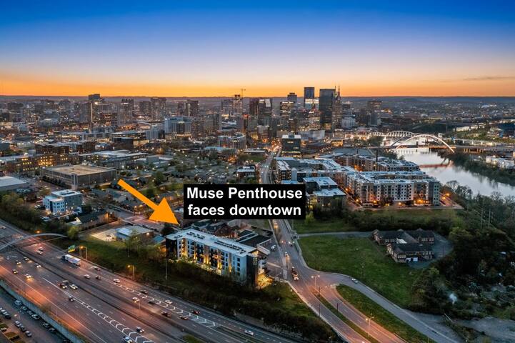 Muse Penthouse | 3BR Downtown Nashville Views! gallery image 3