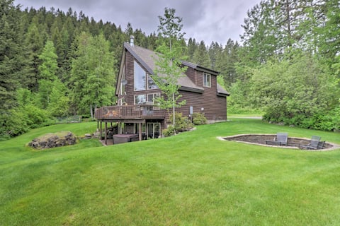 Quiet + Elegant Whitefish Home w/ Hot Tub